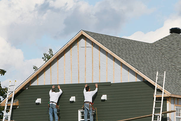 Professional Siding technician working in Blue Ball, PA